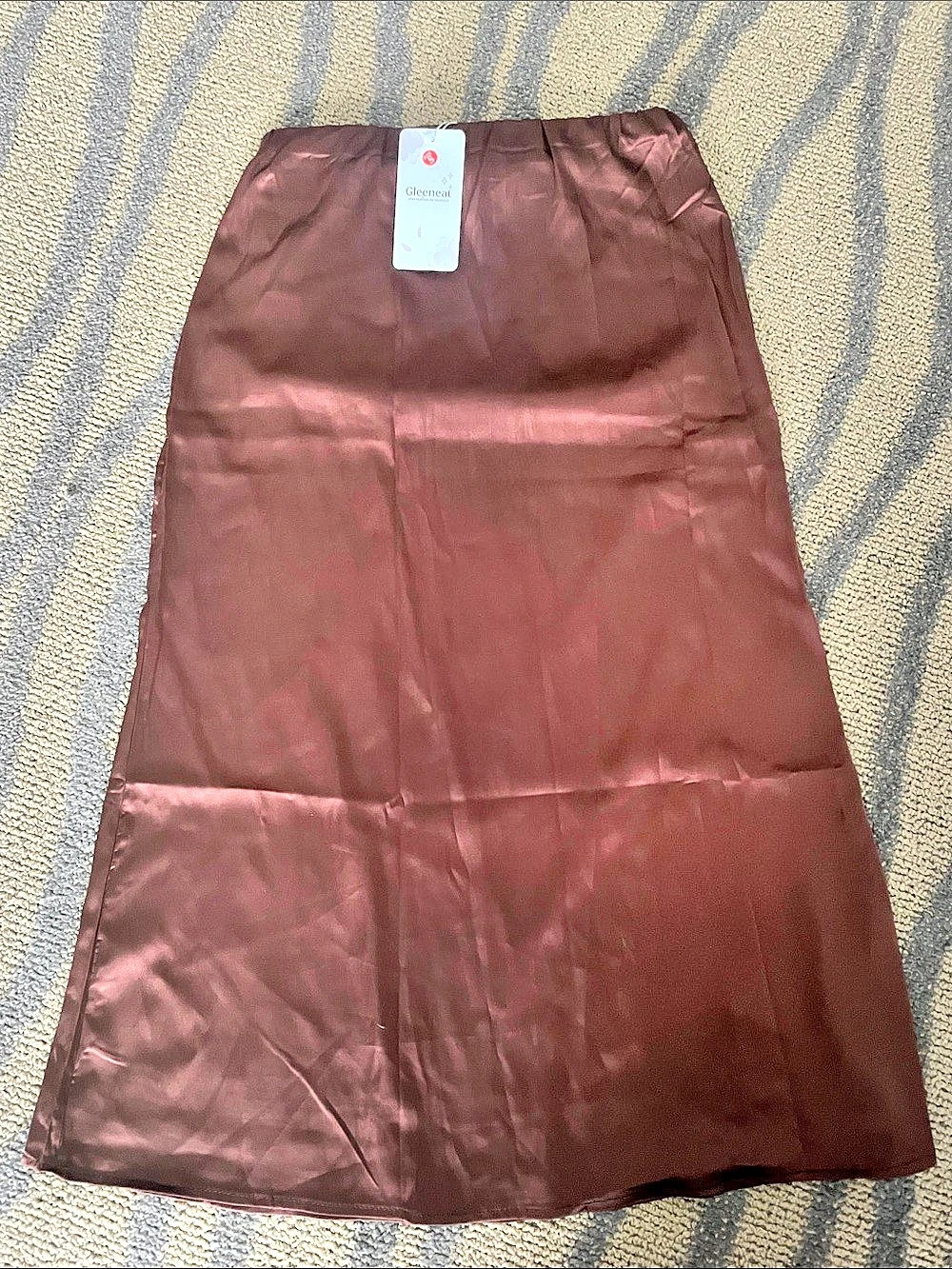 Maxi slip Skirt in Brown NWT